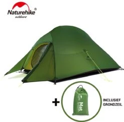 Cloud Up 3 Upgraded - Naturehike® - Tent 3 Persoons - Lichtgewicht Tent - Incl. Grondzeil - 20D 4000MM - Outdoor Kampeertent - Waterdicht - Hiking & Wandelen