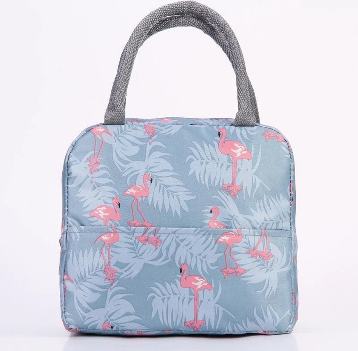 Koeltas - Lunchtas - Volwassenen En Kinderen - Compact & Handig: Zomer - Picknick -School - Lunch - Werk - Grijs Flamingo 1 Koeltas - Lunchtas - Volwassenen En Kinderen - Compact & Handig: Zomer - Picknick -School - Lunch - Werk - Grijs Flamingo