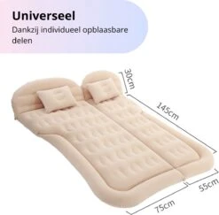 Opblaasbaar Auto Matras - Auto Luchtbed Zwart - Achterbank En Achterbak - Tweepersoons 3-in-1 Universeel Automatras - Inclusief Elektrische Pomp En Accessoires - Kampeer Luchtbed Voor Reizen -Buiten Kamperen 1200x1180 1