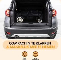 Deryan Luxe Sandy Bolderkar - Duo Buggy - Tandem Buggy - Opvouwbaar - Inklapbare Bolderwagen - Duo Kinderwagen - Zwart -Buiten Kamperen 1200x1182 10