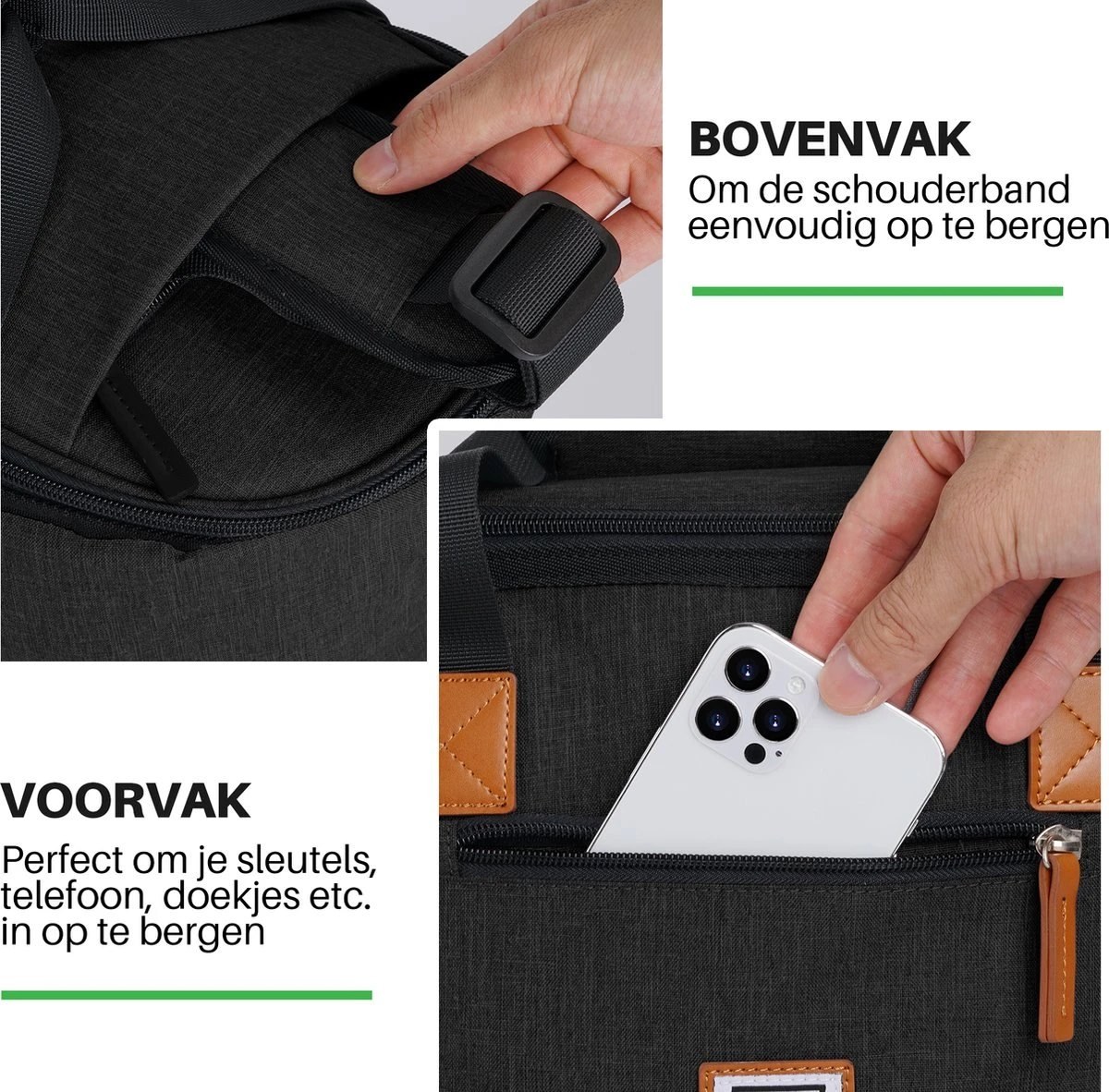 Brisby 4 Laags Geïsoleerde Koeltas - Boodschappentas 21 Liter - Zwart 7 Brisby 4 Laags Geïsoleerde Koeltas - Boodschappentas 21 Liter - Zwart - Afbeelding 7