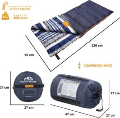 Dutch Mountains Slaapzak Goeree XL - Kussen 25x15cm - 220x90cm Katoenen Slaapzak - Tochtstrip 10 Dutch Mountains Slaapzak Goeree XL - Kussen 25x15cm - 220x90cm Katoenen Slaapzak - Tochtstrip -Buiten Kamperen 1200x1182 20