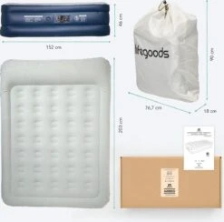 LifeGoods Luchtbed - 2 Persoons - Met Ingebouwde Pomp - Incl. Draagtas En Reparatiekit 19 LifeGoods Luchtbed - 2 Persoons - Met Ingebouwde Pomp - Incl. Draagtas En Reparatiekit -Buiten Kamperen 1200x1184 2