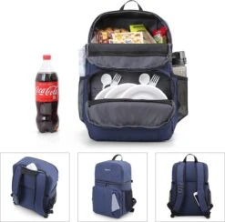 Koeltas Rugzak (28L) - 16 Blikjes - Lunchtas Voor Dames En Heren - Picknicktas - Blauw 10 Koeltas Rugzak (28L) - 16 Blikjes - Lunchtas Voor Dames En Heren - Picknicktas - Blauw -Buiten Kamperen 1200x1185 2
