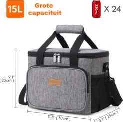 Lunchtas - Koeltas Voor Dames En Heren - Cool Bag - 4 Laags Geïsoleerde Koeltas - Kleine Cooler - Lunch Box - Lunchtas 15 Liter 11 Lunchtas - Koeltas Voor Dames En Heren - Cool Bag - 4 Laags Geïsoleerde Koeltas - Kleine Cooler - Lunch Box - Lunchtas 15 Liter -Buiten Kamperen 1200x1189 11