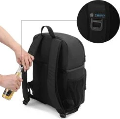 Koeltas Rugzak (28L) - Geschikt Voor 16 Blikjes - Lunchtas Voor Dames En Heren - Zwart 15 Koeltas Rugzak (28L) - Geschikt Voor 16 Blikjes - Lunchtas Voor Dames En Heren - Zwart -Buiten Kamperen 1200x1190 14