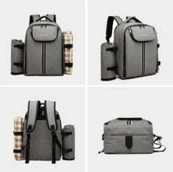 Kono Koeltas - Koelrugzak - Picknick - Picknicktas Met Flessenhouder - Koelrugtas Met Picknickkleed - Grijs (E6915 GY) 15 Kono Koeltas - Koelrugzak - Picknick - Picknicktas Met Flessenhouder - Koelrugtas Met Picknickkleed - Grijs (E6915 GY) -Buiten Kamperen 1200x1191 12