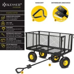 Exxen KESSER® Bolderkar, 550 Kg Belastbaar, Tuinwagen, Transportwagen, Tuinwagen, Uitneembaar Zeil, Gereedschapswagen, Handwagen, Veelzijdig Inzetbaar, Zwart 11 Exxen KESSER® Bolderkar, 550 Kg Belastbaar, Tuinwagen, Transportwagen, Tuinwagen, Uitneembaar Zeil, Gereedschapswagen, Handwagen, Veelzijdig Inzetbaar, Zwart -Buiten Kamperen 1200x1194 3