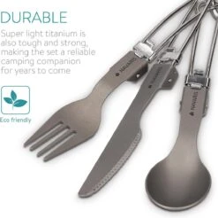 Navaris Campingbestek Van Titanium - Set Met Vork, Mes En Lepel - Inklapbaar - Bestekset Voor Onderweg - Inclusief Karabijnhaak En Bewaarzakje 16 Navaris Campingbestek Van Titanium - Set Met Vork, Mes En Lepel - Inklapbaar - Bestekset Voor Onderweg - Inclusief Karabijnhaak En Bewaarzakje -Buiten Kamperen 1200x1195 11