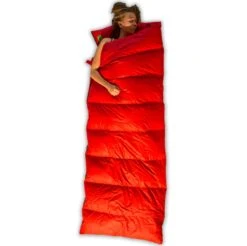 LOWLAND OUTDOOR® Donzen Slaapzak - Companion Economy - 210x80 Cm - Rood -Buiten Kamperen 1200x1196 16