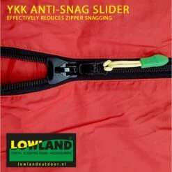 LOWLAND OUTDOOR® Donzen Slaapzak - Companion Economy - 210x80 Cm - Rood -Buiten Kamperen 1200x1196 17