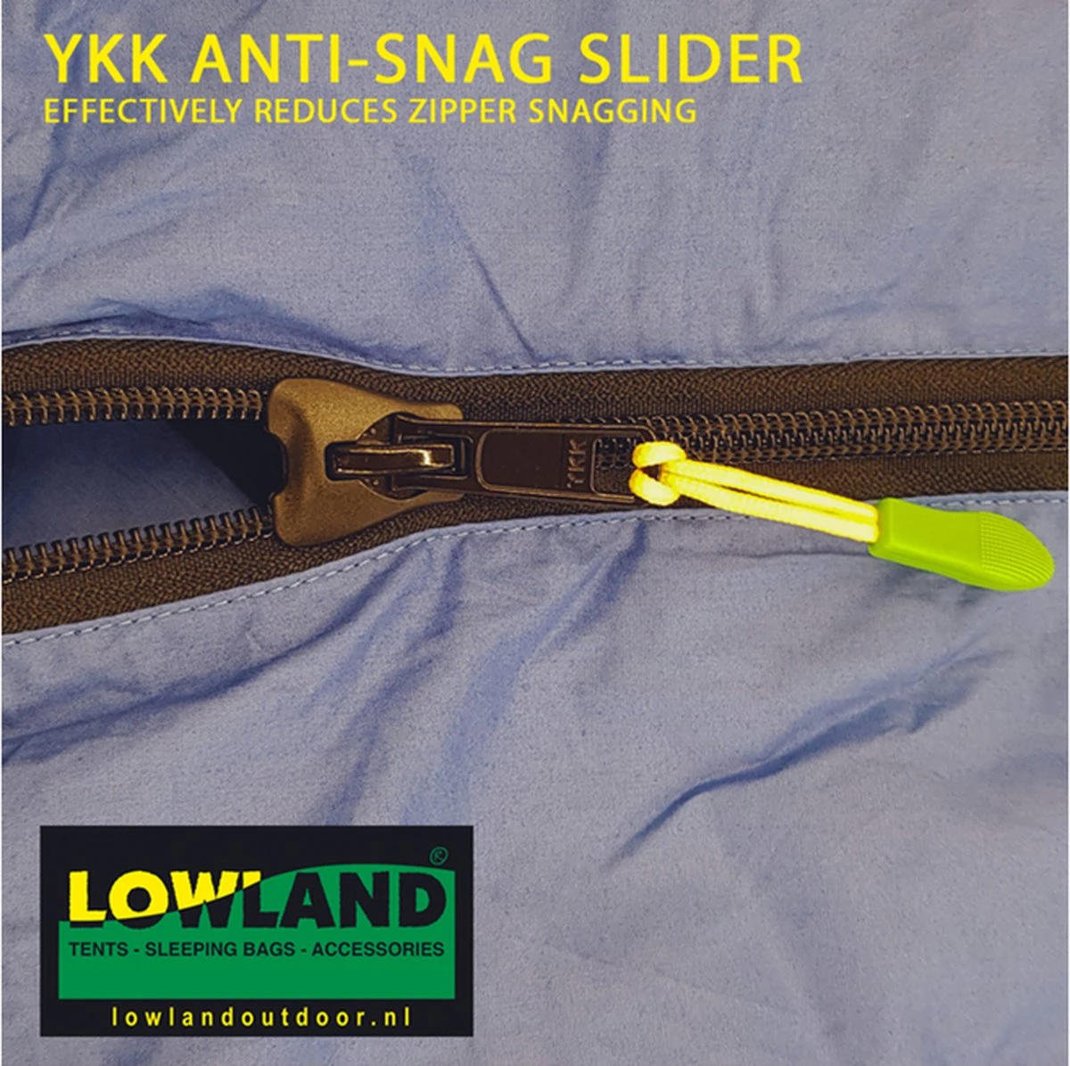 LOWLAND OUTDOOR® Donzen Slaapzak - CC 1 - 200 X 80 Cm - 1725 Gr - 0°C - Katoen 9 LOWLAND OUTDOOR® Donzen Slaapzak - CC 1 - 200 X 80 Cm - 1725 Gr - 0°C - Katoen - Afbeelding 9