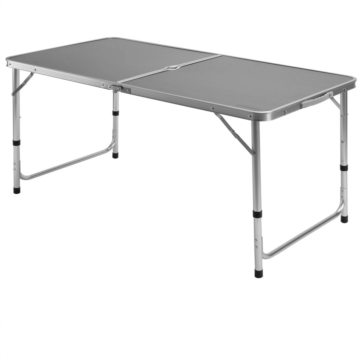 Casaria Campingtafel – Inklapbaar Verstelbaar - 120x60x70 Cm Grijs 1 Casaria Campingtafel – Inklapbaar Verstelbaar - 120x60x70 Cm Grijs