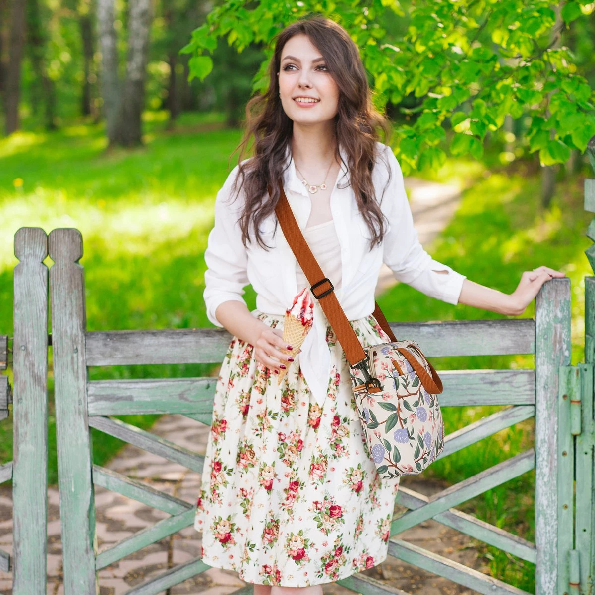 Brisby 4 Laags Geïsoleerde Koeltas - Lunchtas 7 Liter - Bloemetjes Wit 8 Brisby 4 Laags Geïsoleerde Koeltas - Lunchtas 7 Liter - Bloemetjes Wit - Afbeelding 8