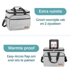 ForDig Koeltas XL Grijs (30 Liter) - Gemaakt Van 600D Polyester Met PEVA-Voering - Ruimte Voor 40 Blikjes Of 20 Halve Liter Flessen - Opvouwbaar Koel Tas Met Easy-Acces Flap - Ruimte Voor Bestek - Picknick Cool Bag - Coolerbag - Grote Cooler 12 ForDig Koeltas XL Grijs (30 Liter) - Gemaakt Van 600D Polyester Met PEVA-Voering - Ruimte Voor 40 Blikjes Of 20 Halve Liter Flessen - Opvouwbaar Koel Tas Met Easy-Acces Flap - Ruimte Voor Bestek - Picknick Cool Bag - Coolerbag - Grote Cooler -Buiten Kamperen 1200x1200 1062