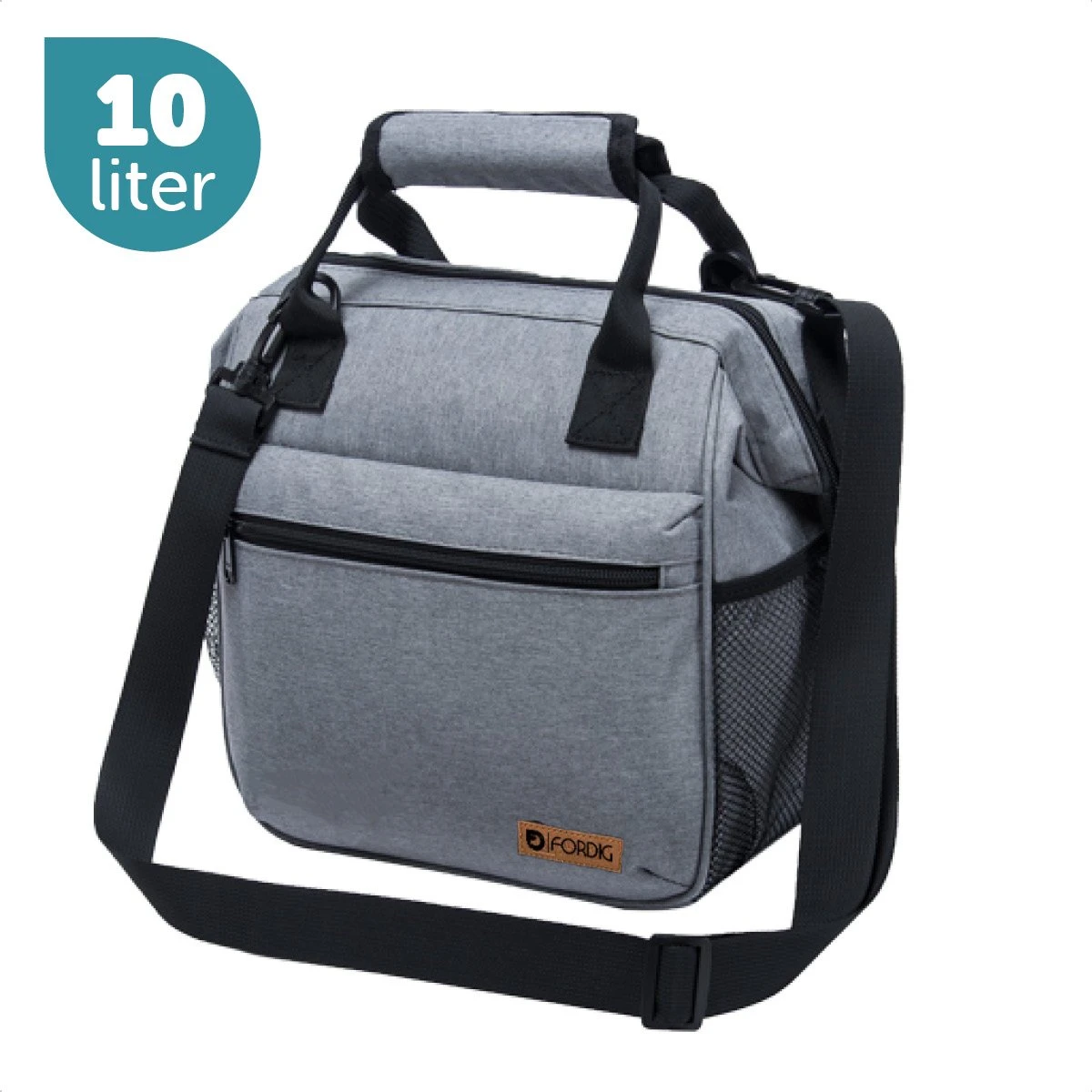 ForDig Lunchtas Grijs - Koeltas Gemaakt Van 600D Polyester Met PEVA-Voering - Ruimte Voor Lunchtrommel / Snacks / Blikjes - Koel Tas Met Mesh Opbergruimtes En Ruimte Voor Bestek - Lunch Tas Cool Bag - Coolerbag - Kleine Cooler 1 ForDig Lunchtas Grijs - Koeltas Gemaakt Van 600D Polyester Met PEVA-Voering - Ruimte Voor Lunchtrommel / Snacks / Blikjes - Koel Tas Met Mesh Opbergruimtes En Ruimte Voor Bestek - Lunch Tas Cool Bag - Coolerbag - Kleine Cooler