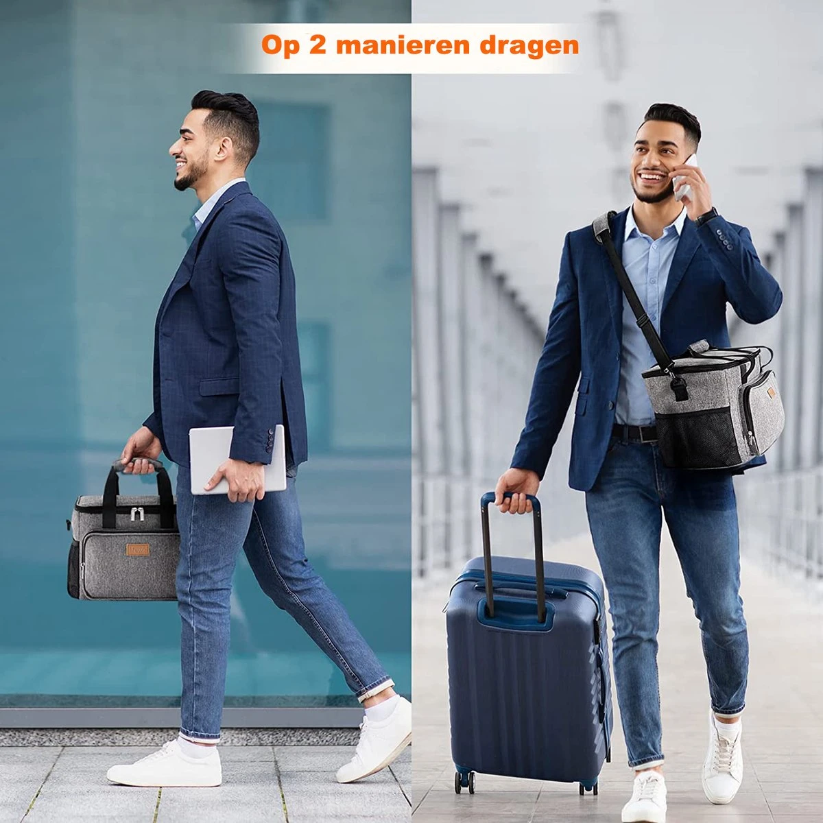 Lunchtas - Koeltas Voor Dames En Heren - Cool Bag - 4 Laags Geïsoleerde Koeltas - Kleine Cooler - Lunch Box - Lunchtas 15 Liter 4 Lunchtas - Koeltas Voor Dames En Heren - Cool Bag - 4 Laags Geïsoleerde Koeltas - Kleine Cooler - Lunch Box - Lunchtas 15 Liter - Afbeelding 4