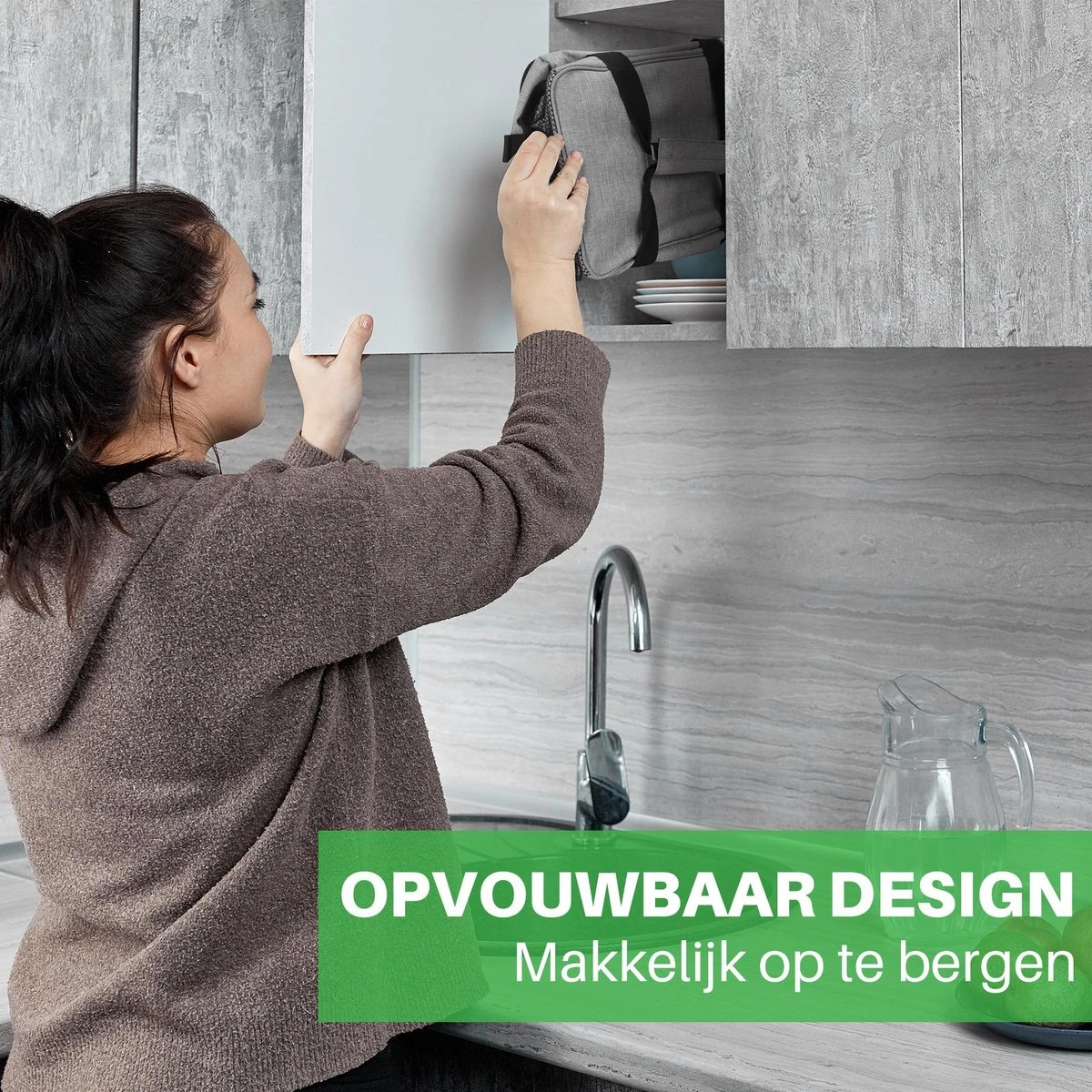 Packaway 4 Laags Geïsoleerde Koeltas - Lunchtas 15 Liter - Grijs 9 Packaway 4 Laags Geïsoleerde Koeltas - Lunchtas 15 Liter - Grijs - Afbeelding 9