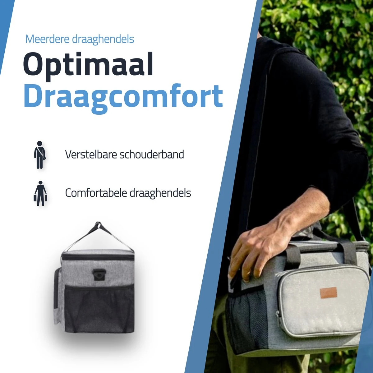 GOAT Outdoor 4 Laags Geïsoleerde Koeltas - Lunchtas 15 Liter - Grijs - Excl. Koelelementen 7 GOAT Outdoor 4 Laags Geïsoleerde Koeltas - Lunchtas 15 Liter - Grijs - Excl. Koelelementen - Afbeelding 7