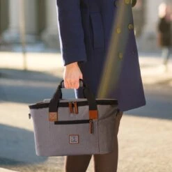 Brisby 4 Laags Geïsoleerde Koeltas - Boodschappentas 21 Liter - Grijs -Buiten Kamperen 1200x1200 1259