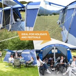 Skandika Montana 8 Tent – Tunneltenten – 8 Persoons Tent – Campingtent – 200 Cm Stahoogte – 2-4 Slaapcabines - Muggengaas – Familietent – 4 Ingangen – 700 X 310 X 200 Cm (L X B X H) - 5000 Mm Waterkolom – Outdoor, Camping – Kamperen – Blauw 16 Skandika Montana 8 Tent – Tunneltenten – 8 Persoons Tent – Campingtent – 200 Cm Stahoogte – 2-4 Slaapcabines - Muggengaas – Familietent – 4 Ingangen – 700 X 310 X 200 Cm (L X B X H) - 5000 Mm Waterkolom – Outdoor, Camping – Kamperen – Blauw -Buiten Kamperen 1200x1200 135