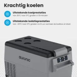 Auronic Elektrische Koelbox - 30.4L - Compressor - 12V En 240V - Grijs 17 Auronic Elektrische Koelbox - 30.4L - Compressor - 12V En 240V - Grijs -Buiten Kamperen 1200x1200 1418