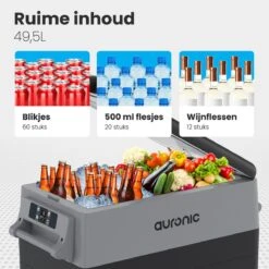 Auronic Elektrische Koelbox - 49.5L - Compressor - 12V En 240V - Grijs 19 Auronic Elektrische Koelbox - 49.5L - Compressor - 12V En 240V - Grijs -Buiten Kamperen 1200x1200 1472