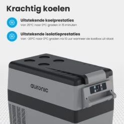 Auronic Elektrische Koelbox - 40.5L - Compressor - 12V En 240V - Grijs -Buiten Kamperen 1200x1200 1524
