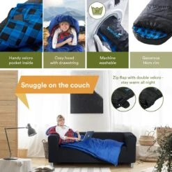 Skandika Dundee Flannel-L Slaapzak – Mummmieslaapzakken – Slaapzakken Volwassen - Maat M – Unisex - Katoen, Luxe Kwaliteit, Dubbele Slaapzak, 3 Seizoenen, Tot -20°C - 220 X 80 Cm - Outdoor Kampeerslaapzak – Ritssluiting Links - Zwart/blauw 8 Skandika Dundee Flannel-L Slaapzak – Mummmieslaapzakken – Slaapzakken Volwassen - Maat M – Unisex - Katoen, Luxe Kwaliteit, Dubbele Slaapzak, 3 Seizoenen, Tot -20°C - 220 X 80 Cm - Outdoor Kampeerslaapzak – Ritssluiting Links - Zwart/blauw -Buiten Kamperen 1200x1200 1549