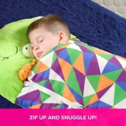 Draak Slaapzak -160 Cms | Kinderslaapzak | Slaapzak Junior | Nappers | Children Sleeping Bag | Kinderen Slaapzak | Super Soft 2 In 1 Fun Pillow &Sleepy For Boys | Draak Slaapzak | Zachte Slaapzak | Knuffel Slaapzak | 2 In 1 Slaapzak | Kinderen -Buiten Kamperen 1200x1200 1560