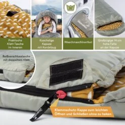 Skandika Dundee Flannel-R Slaapzak – Slaapzakken – Slaapzakken Volwassen - Maat M – Unisex - Katoen, Luxe Kwaliteit, Dubbele Slaapzak, 3 Seizoenen, Tot -20°C - 220 X 80 Cm - Outdoor Kampeerslaapzak – Ritssluiting Rechts - Grijs/geel 9 Skandika Dundee Flannel-R Slaapzak – Slaapzakken – Slaapzakken Volwassen - Maat M – Unisex - Katoen, Luxe Kwaliteit, Dubbele Slaapzak, 3 Seizoenen, Tot -20°C - 220 X 80 Cm - Outdoor Kampeerslaapzak – Ritssluiting Rechts - Grijs/geel -Buiten Kamperen 1200x1200 1687