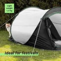 JEMIDI Tweepersoons Pop-up Tent - Opgooitent, Werptent Voor 2 Personen - Ideaal Als Festivaltent Of Kampeertent - Verschillende Kleuren 22 JEMIDI Tweepersoons Pop-up Tent - Opgooitent, Werptent Voor 2 Personen - Ideaal Als Festivaltent Of Kampeertent - Verschillende Kleuren -Buiten Kamperen 1200x1200 170