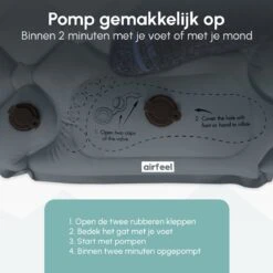 AirFeel Opblaasbaar Slaapmatje - Ingebouwde Pomp En Kussen - Lichtgewicht - 196 X 60 X 6cm - Gray 10 AirFeel Opblaasbaar Slaapmatje - Ingebouwde Pomp En Kussen - Lichtgewicht - 196 X 60 X 6cm - Gray -Buiten Kamperen 1200x1200 1706