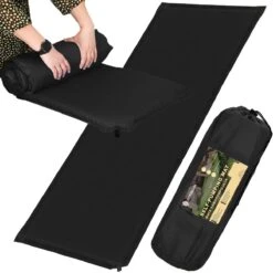 Springos Slaapmat | Zelfopblazend | 180 Cm | Inclusief Hoes | Zwart -Buiten Kamperen 1200x1200 1739