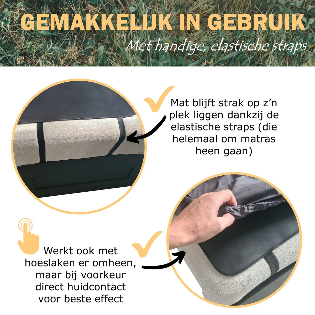 Earthle Earthing Slaapmat - Aardingsmat - Aarden - Earthing Mat - Aarding - Grounding Mat 7 Earthle Earthing Slaapmat - Aardingsmat - Aarden - Earthing Mat - Aarding - Grounding Mat - Afbeelding 7