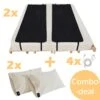 Earthle Volledige Earthing Tweepersoons Aardingsset - 2x Slaapmat + 2x Kussensloop - Aardingsmat - Aarden - Earthing Mat - Aarding - Grounding Mat - Kussensloop - Aardingskussensloop - Combo Deal
