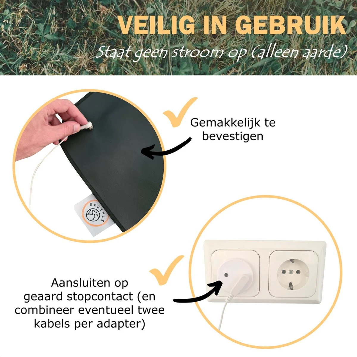 Earthle Volledige Earthing Tweepersoons Aardingsset - 2x Slaapmat + 2x Kussensloop - Aardingsmat - Aarden - Earthing Mat - Aarding - Grounding Mat - Kussensloop - Aardingskussensloop - Combo Deal 4 Earthle Volledige Earthing Tweepersoons Aardingsset - 2x Slaapmat + 2x Kussensloop - Aardingsmat - Aarden - Earthing Mat - Aarding - Grounding Mat - Kussensloop - Aardingskussensloop - Combo Deal - Afbeelding 4