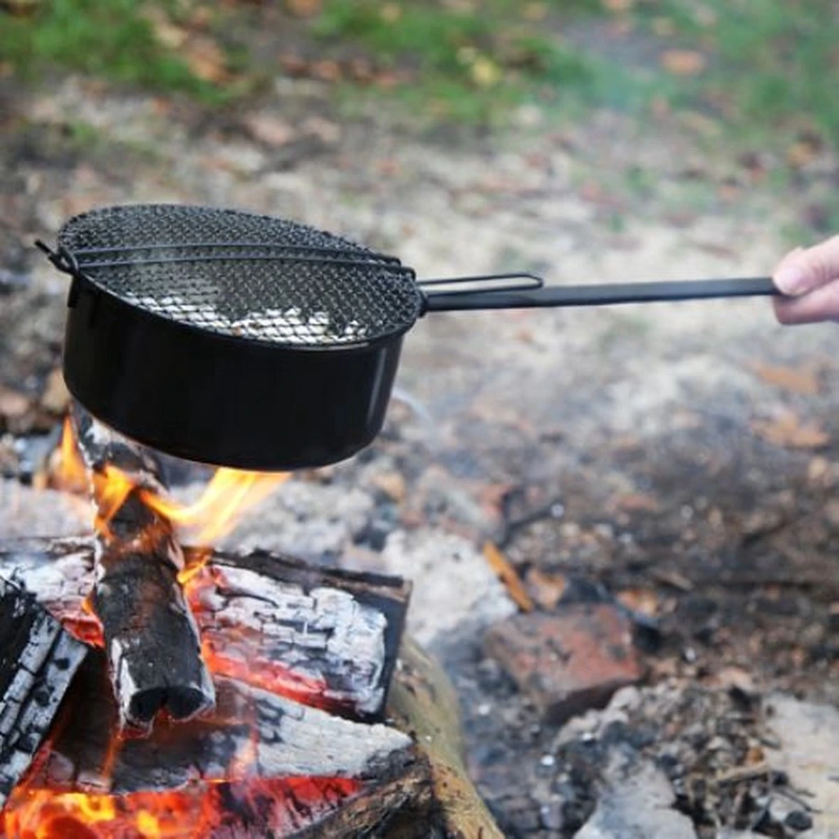 3BMT Popcorn Pan Voor Kampvuur - Met Popcorn Mais - Ook Voor BBQ 9 3BMT Popcorn Pan Voor Kampvuur - Met Popcorn Mais - Ook Voor BBQ - Afbeelding 9