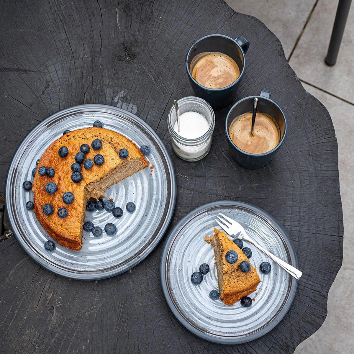 Travellife Jávea Serviesset - 16-delig - Donkergrijs 4 Travellife Jávea Serviesset - 16-delig - Donkergrijs - Afbeelding 4