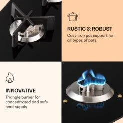 Trifecta 6 Gaskookplaat 6-pits Grote, Normale En Extra Glaskeramische Branders 10 Trifecta 6 Gaskookplaat 6-pits Grote, Normale En Extra Glaskeramische Branders -Buiten Kamperen 1200x1200 1908