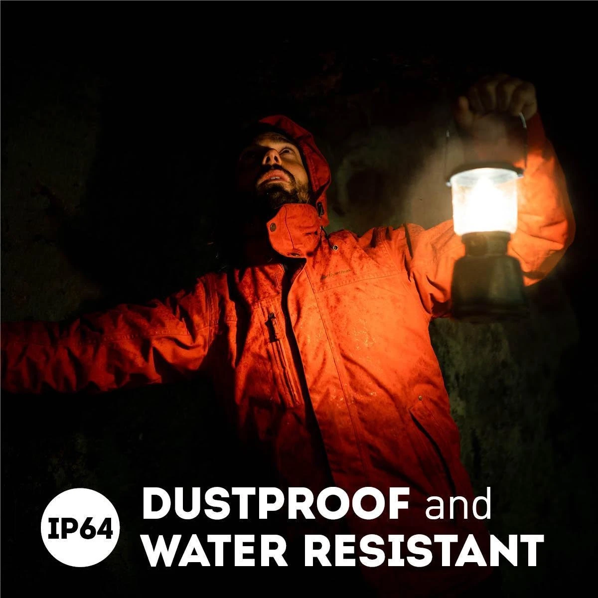 Favour L0818 Retro Camping Lamp Oplaadbaar LED, 320 Lumen, IP64 Waterdicht, Draagbare Kampeerlamp, Tentlamp, Acculamp, Traploos Dimbare Lamp Incl. Kaarslicht-modus, Groen 10 Favour L0818 Retro Camping Lamp Oplaadbaar LED, 320 Lumen, IP64 Waterdicht, Draagbare Kampeerlamp, Tentlamp, Acculamp, Traploos Dimbare Lamp Incl. Kaarslicht-modus, Groen - Afbeelding 10