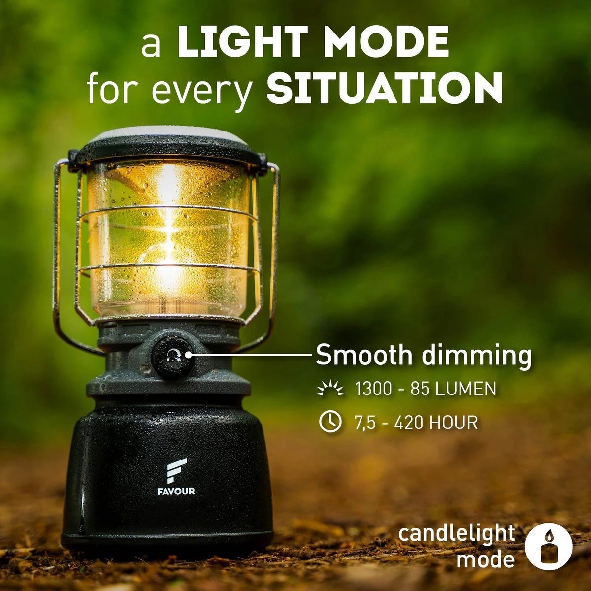 Favour L0944 Retro LED Lantaarn Hoog Vermogen 1300 Lumen, Vintage Design, Tuinlantaarn, Camping Lamp, Stormlantaarn Kleurtemperatuur Instelbaar Warm Wit Tot Koel Wit, Traploos Dimbaar Incl. Kaarslichtstand 11 Favour L0944 Retro LED Lantaarn Hoog Vermogen 1300 Lumen, Vintage Design, Tuinlantaarn, Camping Lamp, Stormlantaarn Kleurtemperatuur Instelbaar Warm Wit Tot Koel Wit, Traploos Dimbaar Incl. Kaarslichtstand - Afbeelding 11