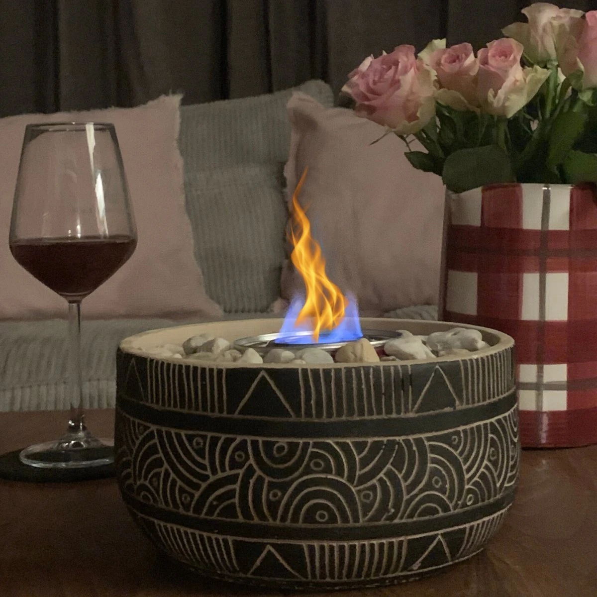 Merkloos Uren Gezelligheid Op Tafel | Licht Kachel | Tafelhaard | Duurzaam Geproduceerd | Verwarming | Modieuze Kachel | Tafelhaard Binnen En Buiten | Bloempot Kachel Met Steentjes | Tafelvuur Voor Binnen En Buiten | Brandgel Haard Met Natuurstenen 3 Merkloos Uren Gezelligheid Op Tafel | Licht Kachel | Tafelhaard | Duurzaam Geproduceerd | Verwarming | Modieuze Kachel | Tafelhaard Binnen En Buiten | Bloempot Kachel Met Steentjes | Tafelvuur Voor Binnen En Buiten | Brandgel Haard Met Natuurstenen - Afbeelding 3