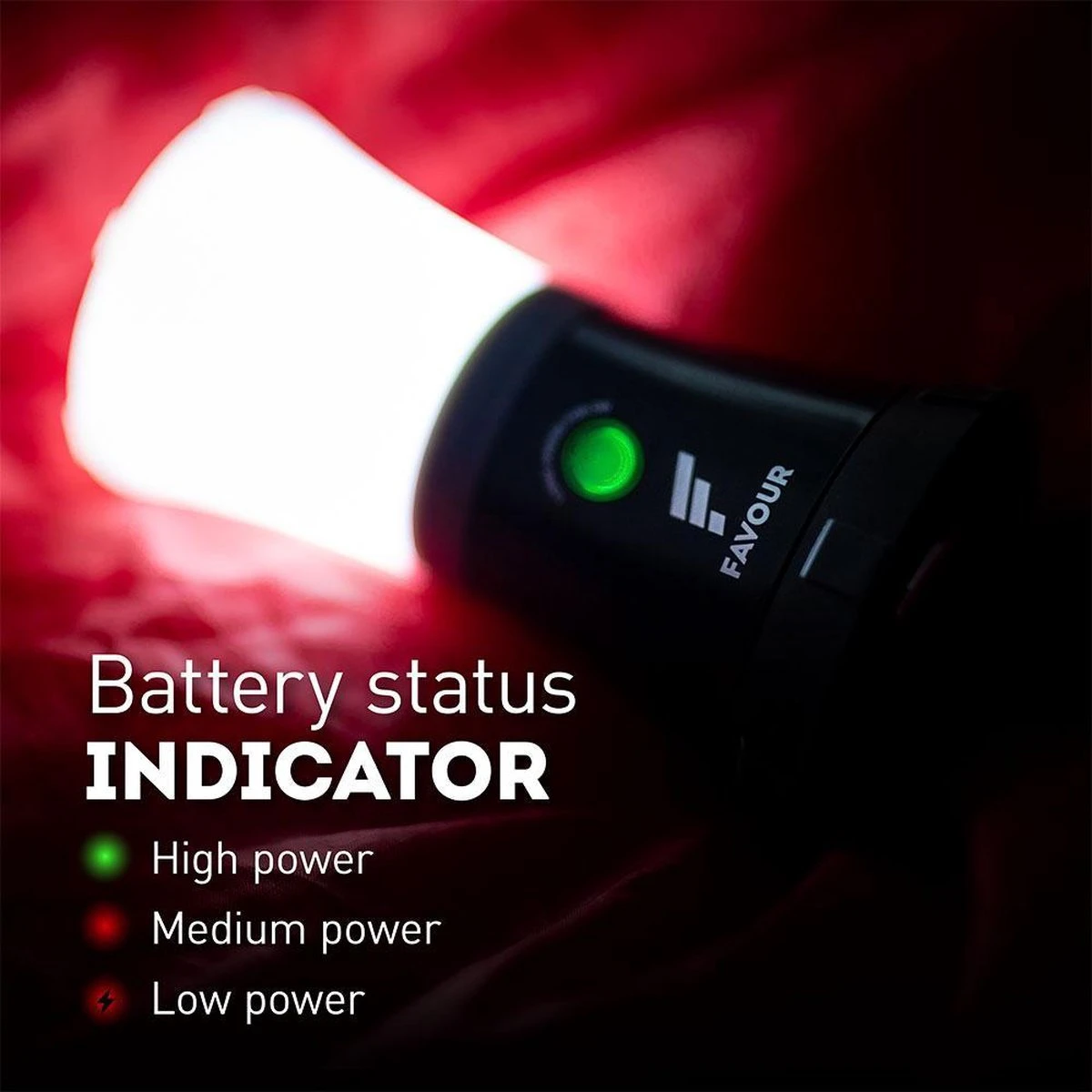 Favour L0717 Camping Lamp Oplaadbaar LED, 200 Lumen, IPX7 Waterdicht, Drijvend, Schokbestendig, Draagbare Kampeerlamp, Tentlamp, Vislamp, Geïntegreerde Oplaadbare Batterij 4 Favour L0717 Camping Lamp Oplaadbaar LED, 200 Lumen, IPX7 Waterdicht, Drijvend, Schokbestendig, Draagbare Kampeerlamp, Tentlamp, Vislamp, Geïntegreerde Oplaadbare Batterij - Afbeelding 4