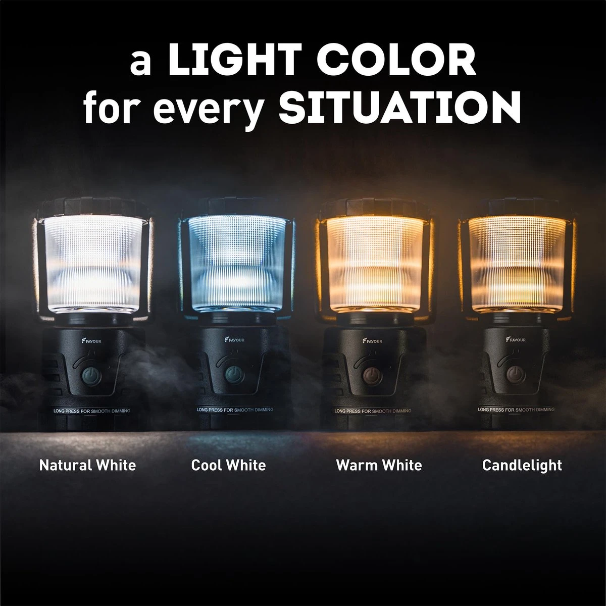 Favour L0434 Camping Lamp LED, 1105 Lumen, IP64, Waterdicht, Draagbare Kampeerlamp, Tentlamp, Schokbestendig, 4 Verschillende Lichtmodi Inclusief Kaarslicht-modus, Afneembaar Deksel & Compact Formaat 10 Favour L0434 Camping Lamp LED, 1105 Lumen, IP64, Waterdicht, Draagbare Kampeerlamp, Tentlamp, Schokbestendig, 4 Verschillende Lichtmodi Inclusief Kaarslicht-modus, Afneembaar Deksel & Compact Formaat - Afbeelding 10