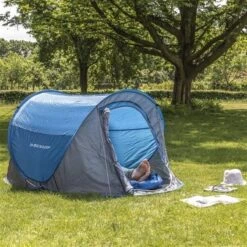 Dunlop Pop Up Tent 220 X 120 X 90 Cm - Grijs/ Blauw - 1 Persoons 10 Dunlop Pop Up Tent 220 X 120 X 90 Cm - Grijs/ Blauw - 1 Persoons -Buiten Kamperen 1200x1200 26