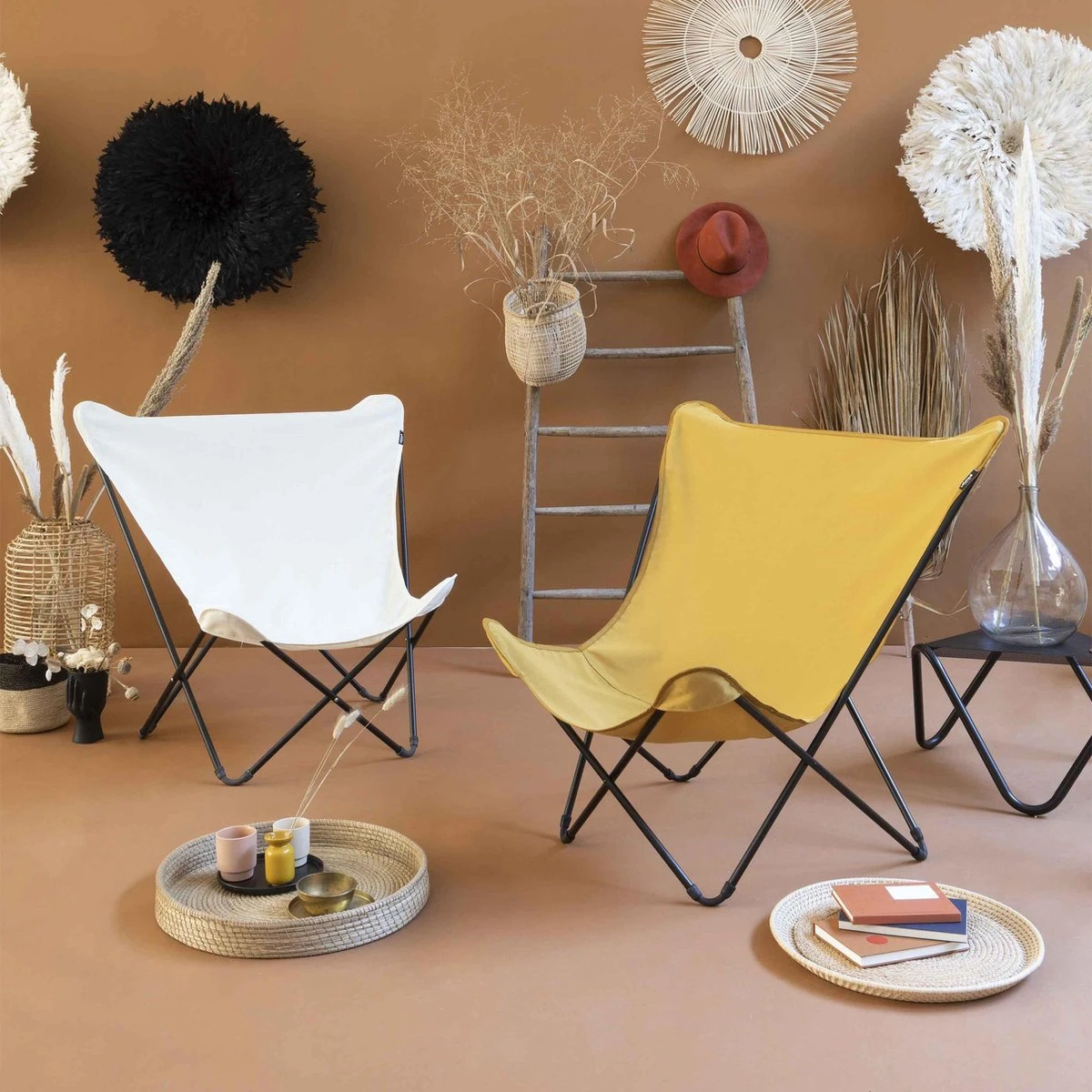 LAFUMA Pop Up XL - Vlinderstoel - Inklapbaar - Curry 6 LAFUMA Pop Up XL - Vlinderstoel - Inklapbaar - Curry - Afbeelding 6