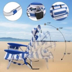 Naqsh Store Strandstoel Met Hoofdkussen, Aluminium, Draagbare Vouwstoel, Campingstoel, Opvouwbaar En Verstelbaar, Zoals Een Rugzak Draagbaar, Buitenstoel, Blauw En Wit Gestreept GCB62BU 15 Naqsh Store Strandstoel Met Hoofdkussen, Aluminium, Draagbare Vouwstoel, Campingstoel, Opvouwbaar En Verstelbaar, Zoals Een Rugzak Draagbaar, Buitenstoel, Blauw En Wit Gestreept GCB62BU -Buiten Kamperen 1200x1200 351