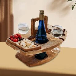 Merkloos Houten Outdoor Wijntafel Draagbare Houten Picknicktafel Mini Campingtafels Met Wijnglas Houder Voor Tuin Outdoor Camping Picknick Strand - Plataan Hout - Wijn 12 Merkloos Houten Outdoor Wijntafel Draagbare Houten Picknicktafel Mini Campingtafels Met Wijnglas Houder Voor Tuin Outdoor Camping Picknick Strand - Plataan Hout - Wijn -Buiten Kamperen 1200x1200 387