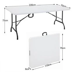 Casaria Tuintafel Opvouwbaar – Met Draaggreep 220x70 Cm – Wit 22 Casaria Tuintafel Opvouwbaar – Met Draaggreep 220x70 Cm – Wit -Buiten Kamperen 1200x1200 397